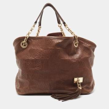 Pre Owned Louis Vuitton Brown Leather Paris Souple Whisper PM Bag