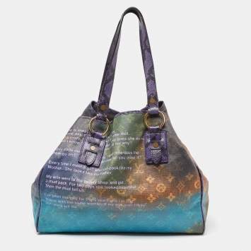 Pre Owned Louis Vuitton Multicolor Monogram Canvas Limited Edition Richard Prince Heartbreak Jokes Bag
