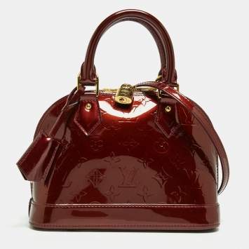 مملوكة مسبقًا Louis Vuitton Amarante Monogram Vernis Alma BB Bag