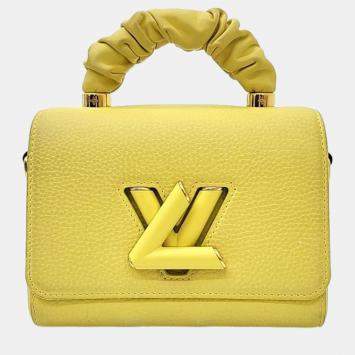 Louis Vuitton Yellow Leather Twist PM Top Handle Bag
