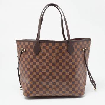 Pre Owned Louis Vuitton Damier Ebene Canvas Neverfull MM Bag