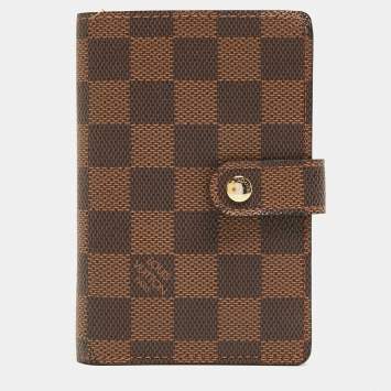 Pre Owned Louis Vuitton Damier Ebene Canvas Viennois Wallet