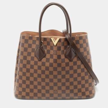 Pre Owned Louis Vuitton Damier Ebene Canvas Kensington V Bag