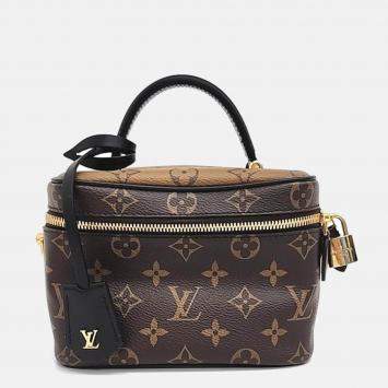 Pre Owned Louis Vuitton Brown Canvas Vanity PM bag