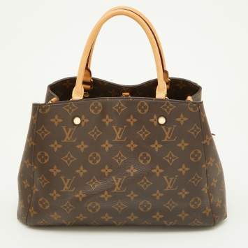 Pre Owned Louis Vuitton Monogram Canvas Montaigne MM Bag