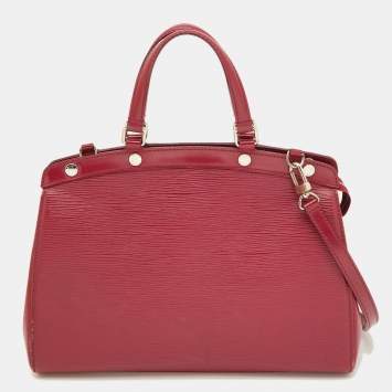 Pre Owned Louis Vuitton Fuchsia Epi Leather Brea MM Bag