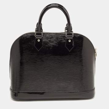 Pre Owned Louis Vuitton Black Electric Epi Leather Alma PM Bag