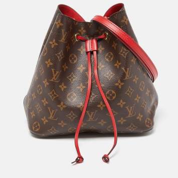Pre Owned Louis Vuitton Coquelicot Monogram Canvas NeoNoe MM Bag