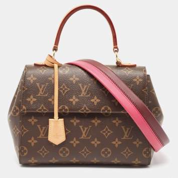 Pre Owned Louis Vuitton Monogram Canvas and Leather Cluny BB Bag