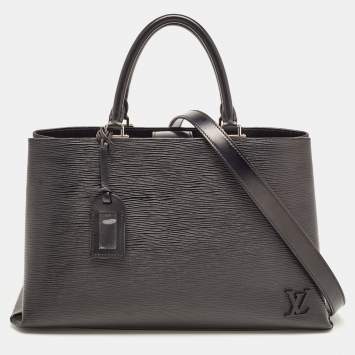 Pre Owned Louis Vuitton Black Epi Leather Kleber MM Bag