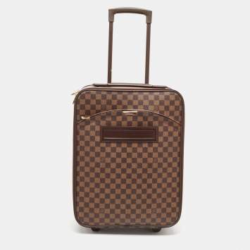 Pre Owned Louis Vuitton Damier Ebene Canvas Pegase 45 Luggage