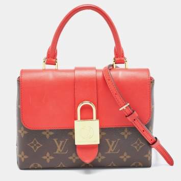 Pre Owned Louis Vuitton Coquelicot Monogram Canvas Locky BB Bag