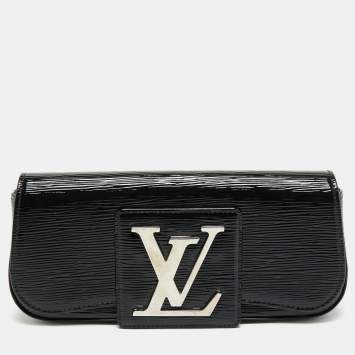 Pre Owned Louis Vuitton Black Electric Epi Leather Sobe Clutch