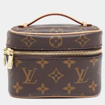Pre Owned Louis Vuitton Monogram Canvas Nano Nice Vanity Case