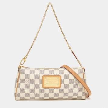 Pre Owned Louis Vuitton Damier Azur Canvas Eva Pochette Bag