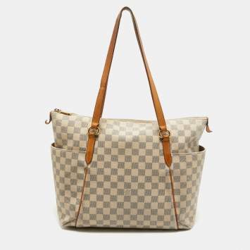 Pre Owned Louis Vuitton Damier Azur Canvas Totally MM Bag