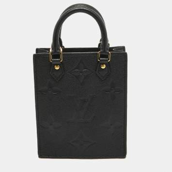 Pre Owned Louis Vuitton Black Empreinte Leather Petit Sac Plat Bag