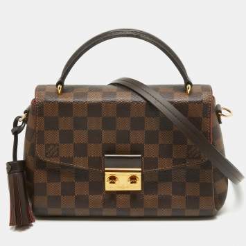 Pre Owned Louis Vuitton Damier Ebene Canvas Croisette Bag
