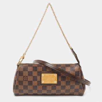 Pre Owned Louis Vuitton Damier Ebene Canvas Eva Pochette