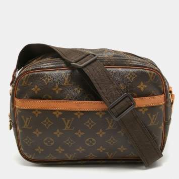 Pre Owned Louis Vuitton Monogram Canvas Reporter PM Bag
