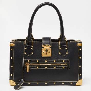 Pre Owned Louis Vuitton Black Suhali Leather Le Fabuleux Bag