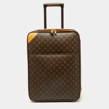 Pre Owned Louis Vuitton Monogram Canvas Business Pegase Legere 55 Luggage