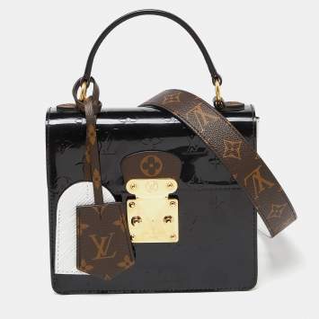 ممل�وكة مسبقًا Louis Vuitton Black Monogram Vernis Spring Street Bag