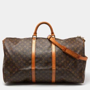 Pre Owned Louis Vuitton Monogram Canvas Keepall Bandouliere 60 Bag