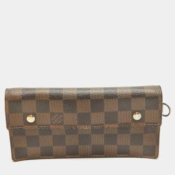Pre Owned Louis Vuitton Damier Ebene Canvas Accordeon Wallet