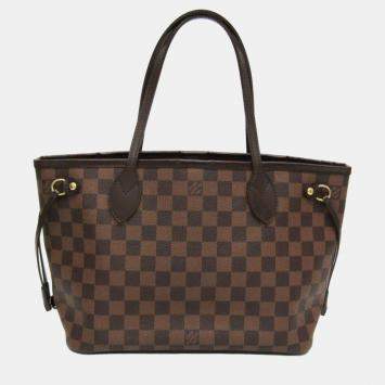 Pre Owned Louis Vuitton Damier Ebene NM Neverfull PM  Tote Bag  