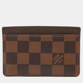 مملوكة مسبقًا Louis Vuitton Damier Ebene Canvas Card Holder 