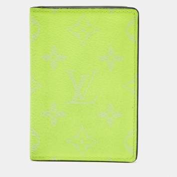 Pre Owned Louis Vuitton Neon Yellow Monogram Canvas Pocket Organizer