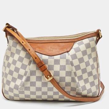 Pre Owned Louis Vuitton Damier Azur Canvas Siracusa PM Bag