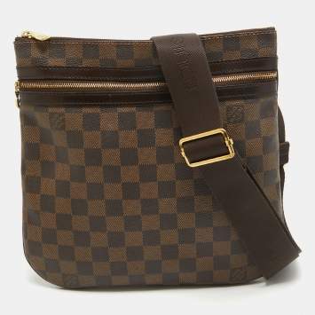 Pre Owned Louis Vuitton Damier Ebene Canvas Pochette Bosphore Bag