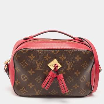 Pre Owned Louis Vuitton Fuchsia Monogram Canvas Saintonge Bag
