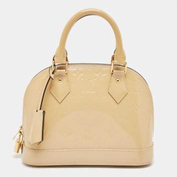 Pre Owned Louis Vuitton Dune Monogram Vernis Alma BB Bag