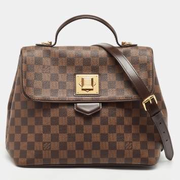 Pre Owned Louis Vuitton Damier Ebene Canvas Bergamo MM Bag