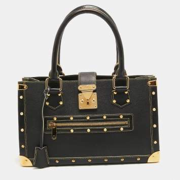 Pre Owned Louis Vuitton Black Suhali Leather Le Fabuleux Bag
