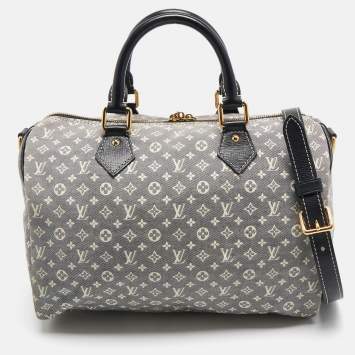 Pre Owned Louis Vuitton Encre Monogram Idylle Canvas Speedy Bandouliere 30 Bag