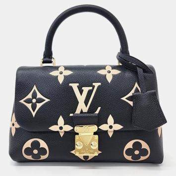 Pre Owned Louis Vuitton Black Bicolor Giant Empreinte Leather Madeleine BB Shoulder Bag