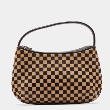 Pre Owned Louis Vuitton Damier Calfhair Limited Edition Sauvage Tigre Bag