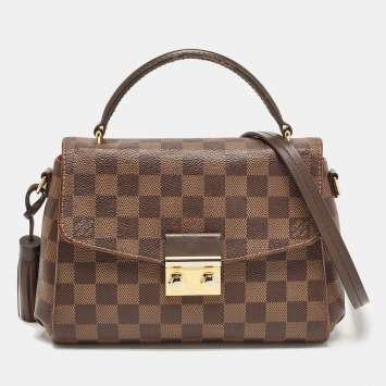 Pre Owned Louis Vuitton Damier Ebene Canvas Croisette Bag