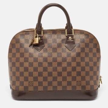 Pre Owned Louis Vuitton Damier Ebene Canvas Alma PM Bag