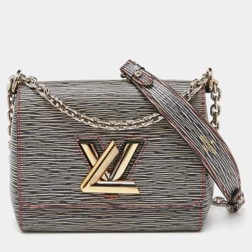 Pre Owned Louis Vuitton Black/Beige Epi Leather Twist PM Bag