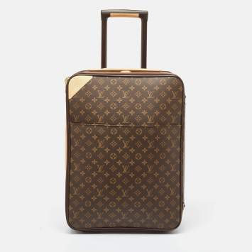Pre Owned Louis Vuitton Monogram Canvas Business Pegase Legere 55 Luggage