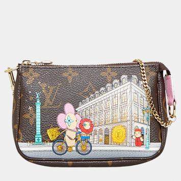 Pre Owned Louis Vuitton Limited Edition Vivienne Mini Monogram Pochette Accessoires Baguette handbag