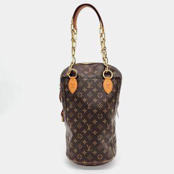 Pre Owned Louis Vuitton Brown Monogram Canvas PM Punching Bag