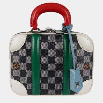 Pre Owned Louis Vuitton Mini Luggage Damier BB Handbag - '10s Multicolor Canvas