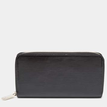 Pre Owned Louis Vuitton Black Epi Electric Leather Zippy Wallet