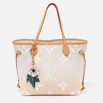 Pre Owned Louis Vuitton Brume Monogram Giant Canvas By The Pool Neverfull MM Bag